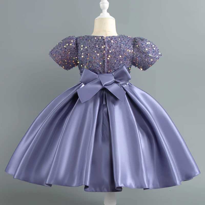 Baby Girls Christmas Dress Sequin ShortSleeve Party Dress Birthday Toddler Dress Wedding Princess Dress for Kid Girl Luxury Cown Z250904