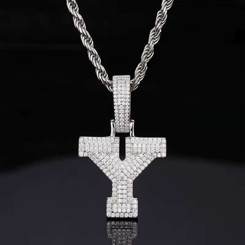 Iced Out Rapper Hip Hop VVS D Moissanite Sier Pendant Gift Wedding Engagement Jewelry