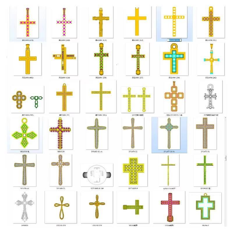 Custom Luxury Mossanite Jewelry Cross Pendant Necklace S925 Silver Moissanite Cross Pendant