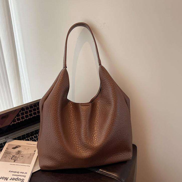 Large Capacity 2025 New Simple Casual Commuter Underarm Mother-Daughter Single Shoulder Tote Bag for Women