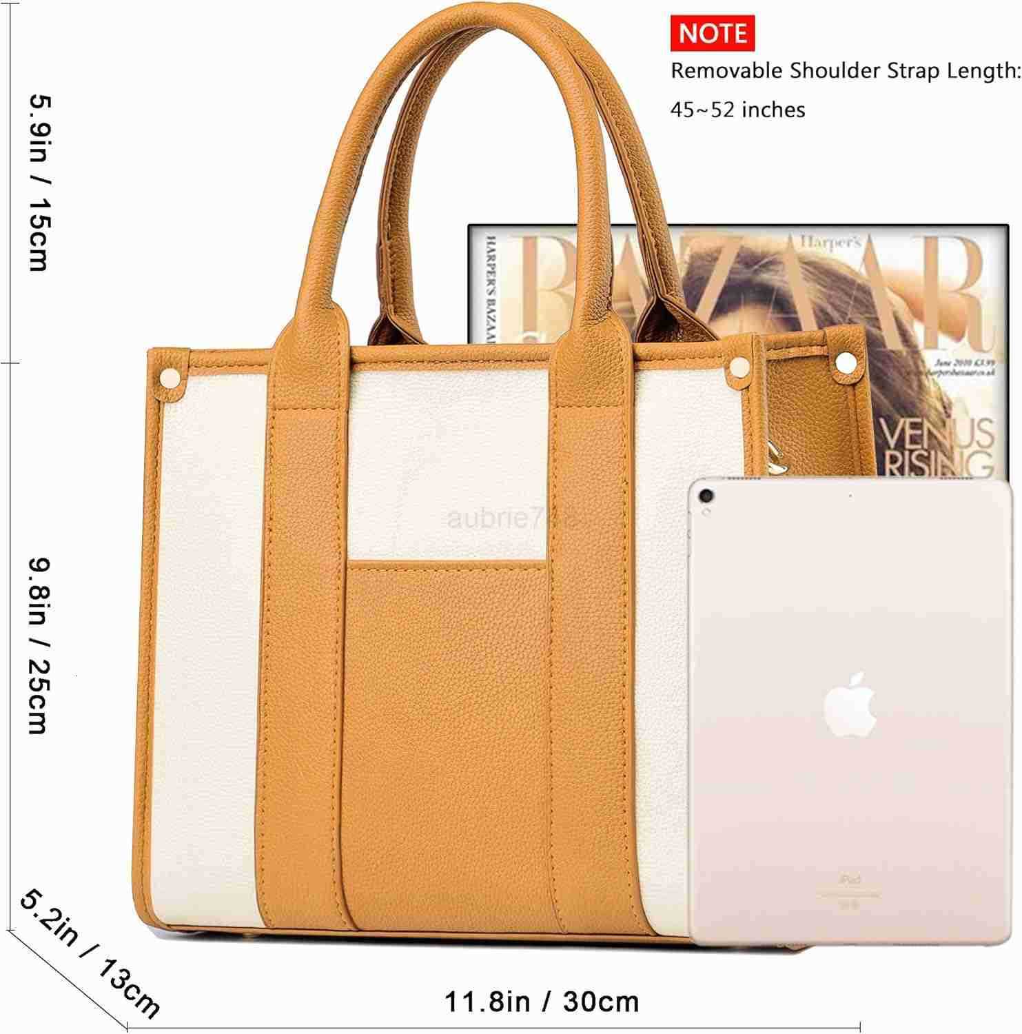 The Tote Bag Crossbody Purses for Women Shoulder Bag Handbags PU Leather Top Handle Bags with zipper M250904
