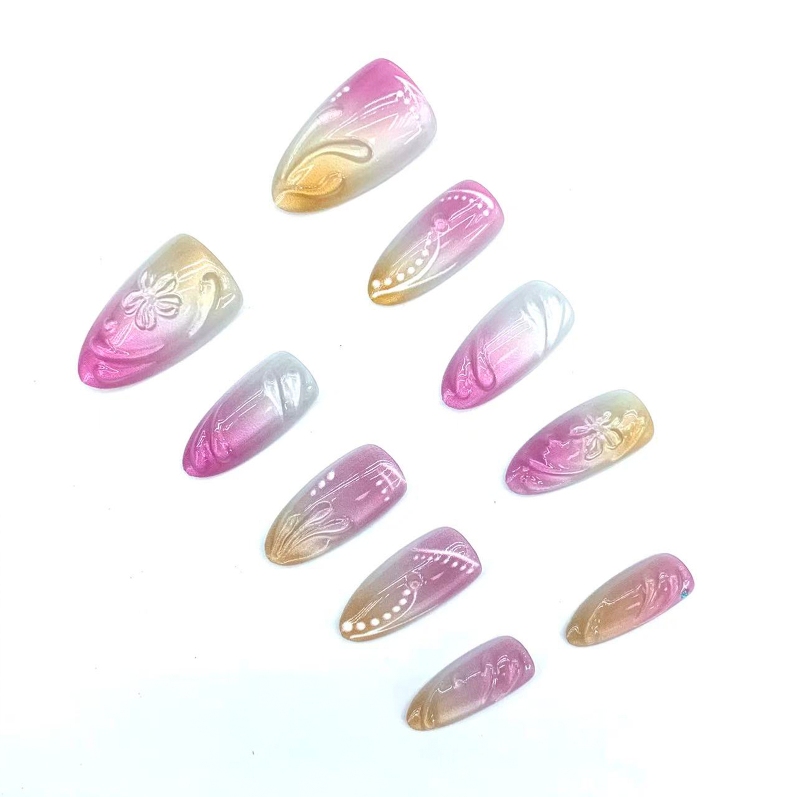 Break Away from Uniformity! Handmade Nail Art with ABS Material, Each Piece a One-of-a-Kind Fingertip Artwork