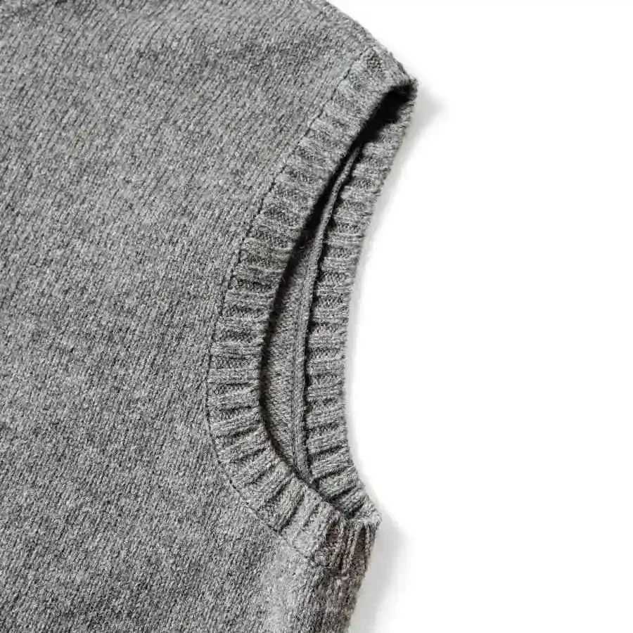 New Arrival Japanese Retro Kapital Vintage Flat Skeleton Sweater Vest Sleeveless Gray TopXJ250904