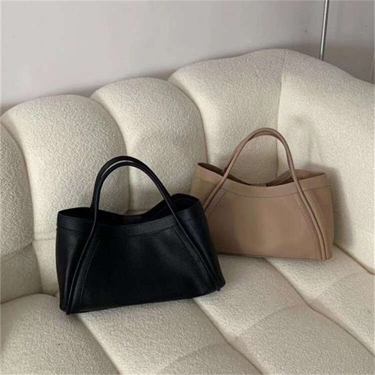 Large Capacity Casual Style Simple Niche Trend Versatile Lychee Texture Commuter Bag Single Shoulder Crossbody Handbag