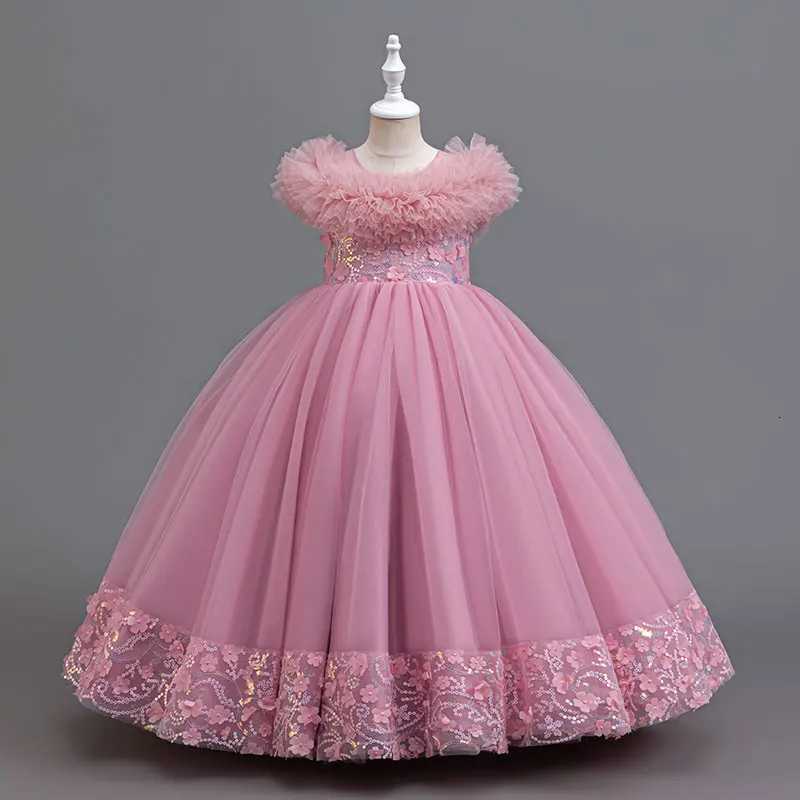 Girls clothing birthday party dresses elegant evening gowns piano performance costumes multiple colors available Z250904