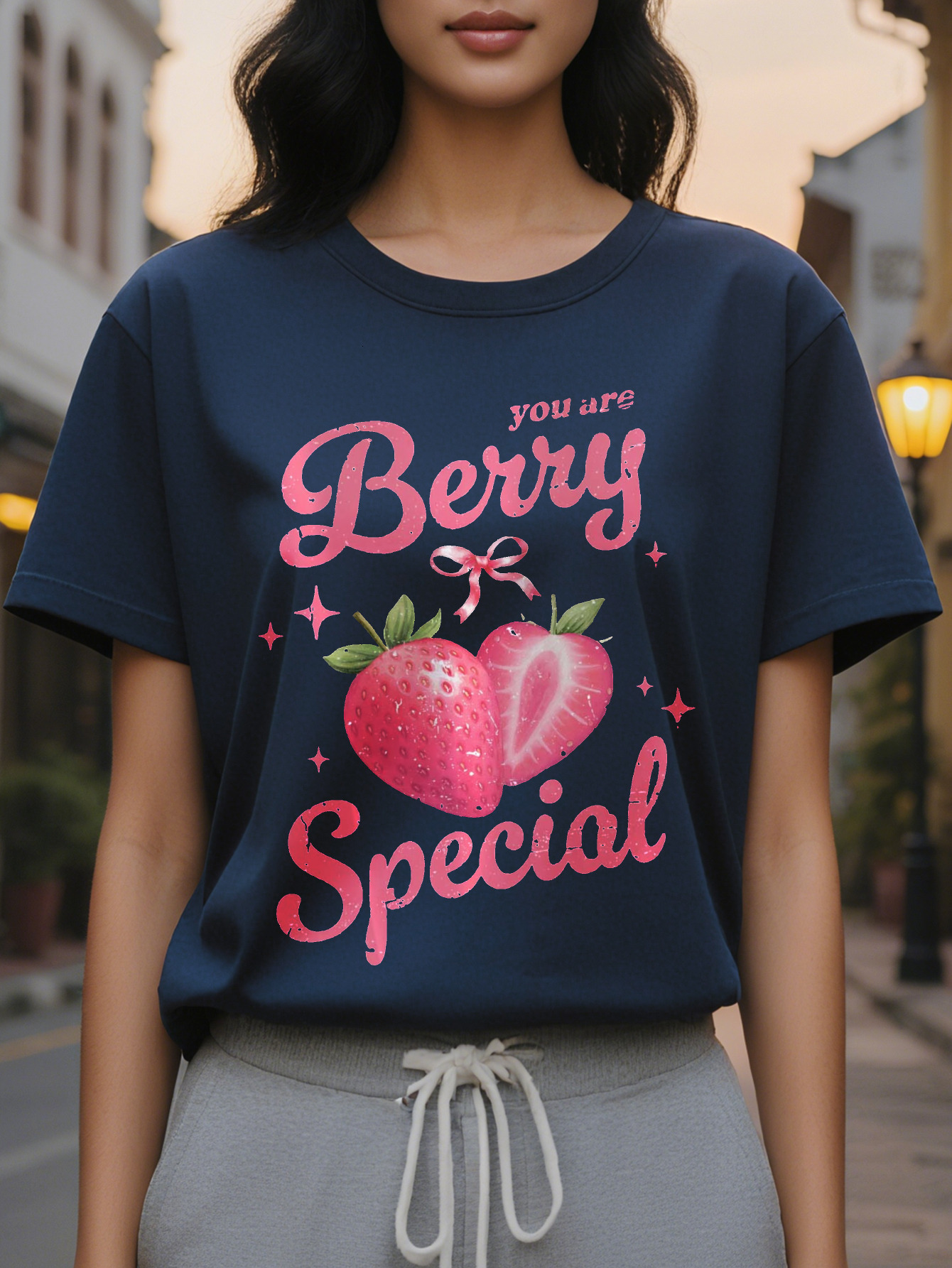 Ruffled Neck Linen Black Fitness Petite Size XL Female Women's Female Jersey Ladies' Tee