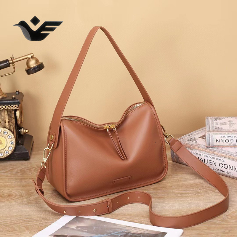 Feiyan Free Shipping New Designer Bag Luxury Shopping Bag Women's Large Capacity Bag Korean Style Crossbody Bag Soft Leather High-end Feel