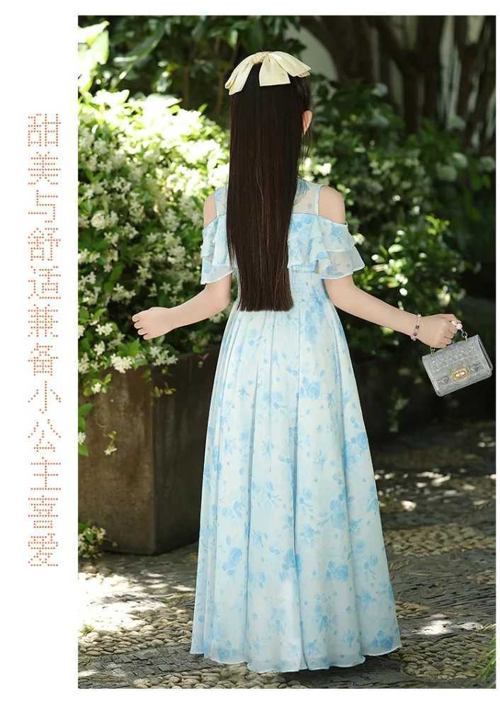 ParTY Stage Show Wear Streetwear Fairy Kids Clothes Summer Flower Girl Dresses Fashion Clothing Casual Vintage Bohemian Z250904