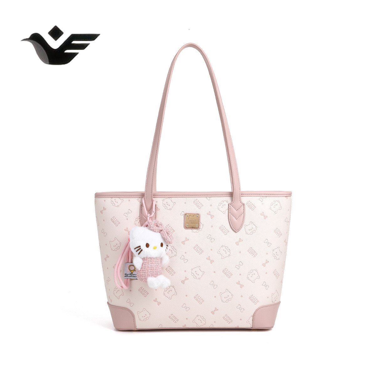 Feiyan Free Shipping New Designer Bag Luxury Shopping Bag 2025 New Cute Cartoon Print Large Capacity Commuter Student Shoulder Tote Bag For Girls