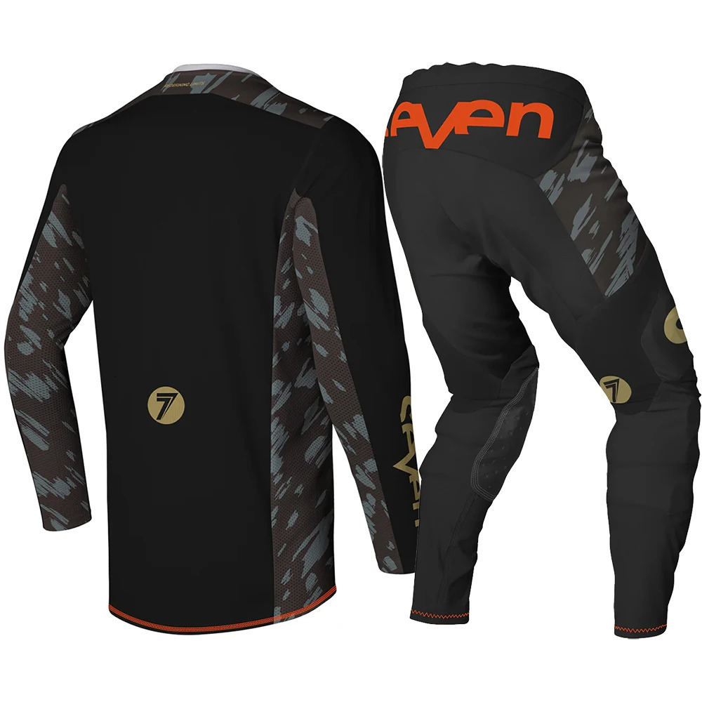 Seven MX Dirt Bike Suit Motocross Gear Set Top Off Road Combo Black Moto Jersey And Pant 250903