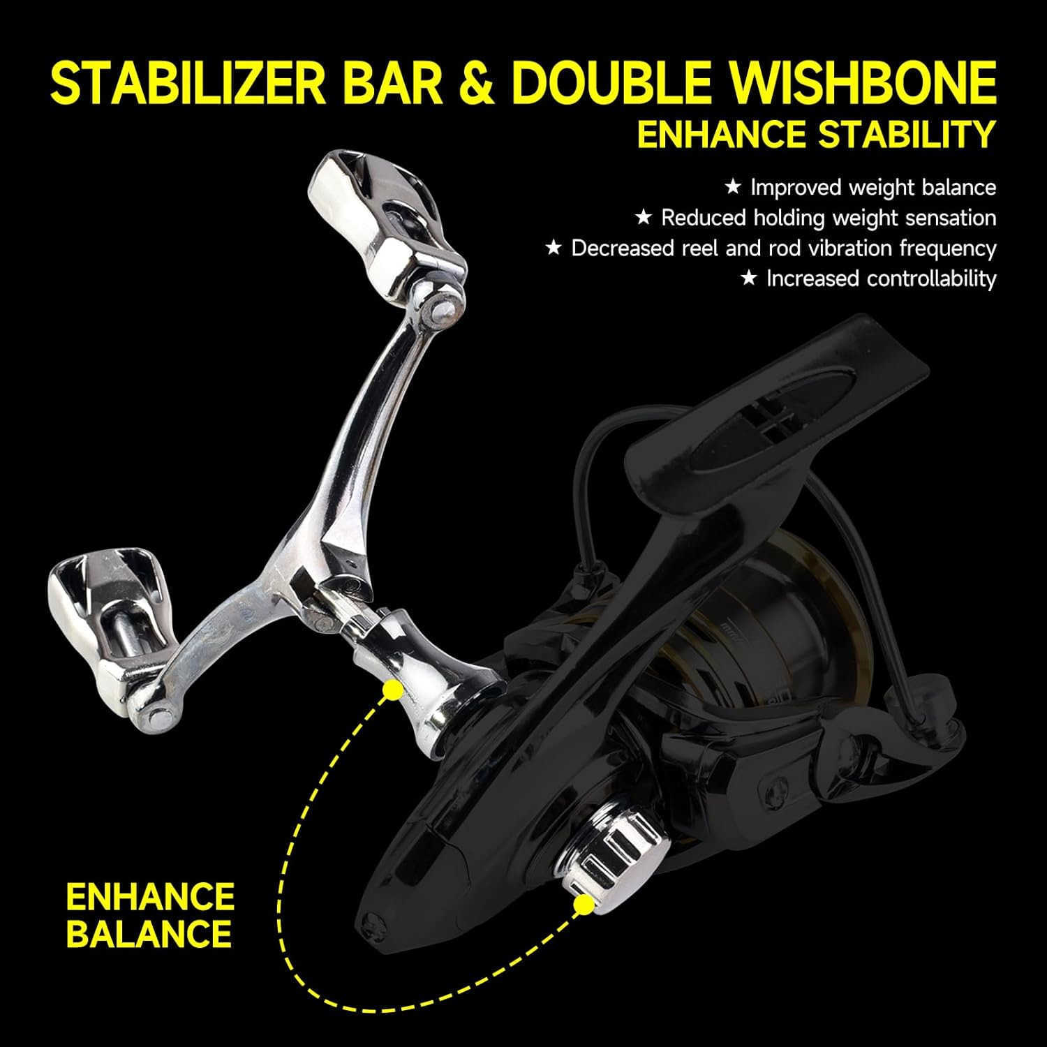 Spinning Fishing Reel 31BB Light Weight Ultra Smooth Alloy Spinning Fishing Reel with 100 M of PE Braided Dyneema Spare Spool W250904