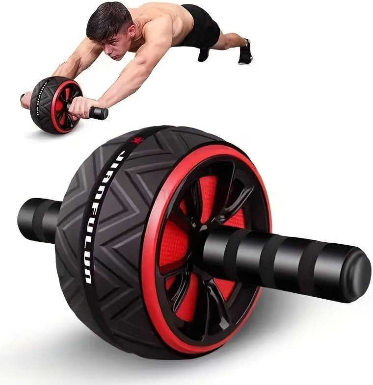 Ab Roller Wheel Core Chest Muscle Training Wheel Abs Workout Equipment Fitness Equipment for Home Gym Wider Ab Machine with Knee Pad Accessories W2509