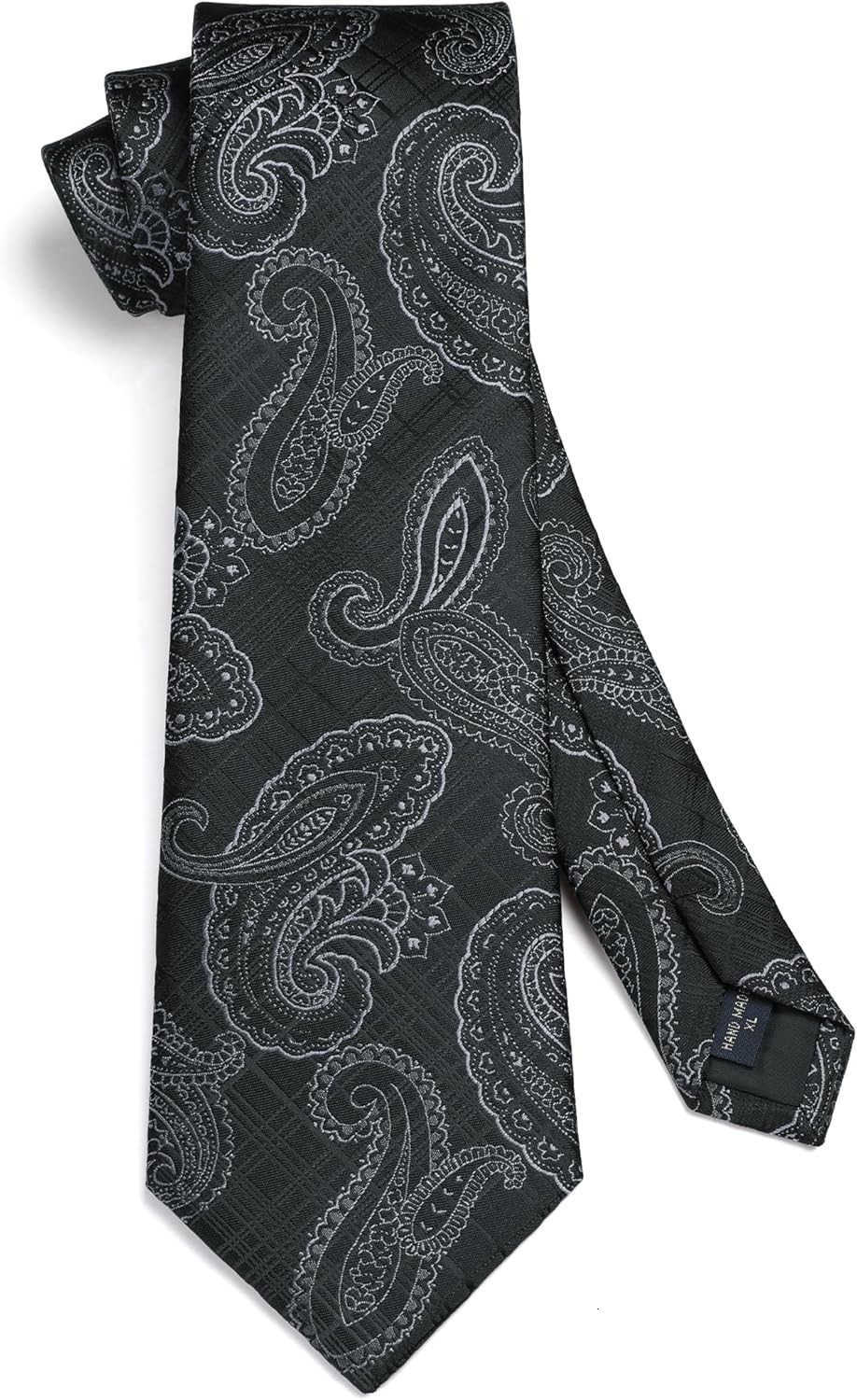 Ties for Men Classic Floral Tie and Pocket Square Elegant Silk Necktie Handkerchief Set Wedding PartyW250904