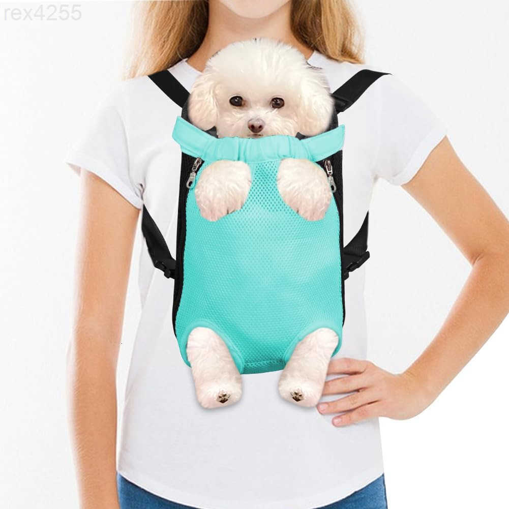 Dog Carrier Backpack Pet Legs Out Front Cat Travel Bag Adjustable Puppy Backpacks Carriers HandsFree for Small Medium Dogs Cats Hiking Traveling Campi
