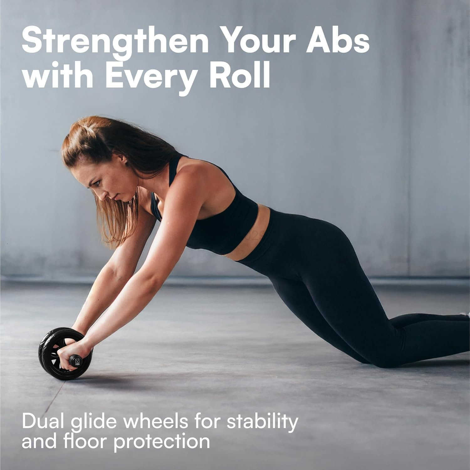 Ab Roller Wheel For Abs Workout Abdominal Core Exercise Equipment With Extra Thick Knee Pad Mat wDual Glide Wheels Abs Roller Wheel Home Workout Abs E
