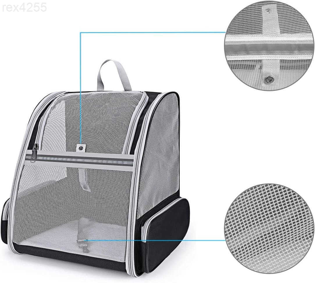 Cat Carrier Backpack Dog Backpack Ventilate Pet Cats Puppy Dogs Birds Bunny Backpack for Travel Indoor Outdoor UseBlackW250904