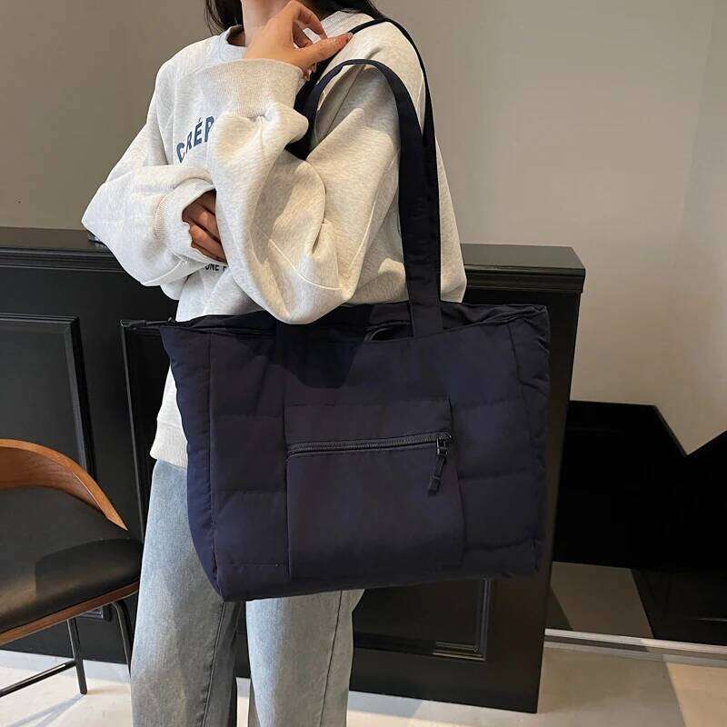 LEFTSIDE Large Capacity Fabric Tote Trendy Shoulder Purses Lady Shopper Shopping Underarm Bag Female Y2k 2025 New Handbagsluxury bag tote bag