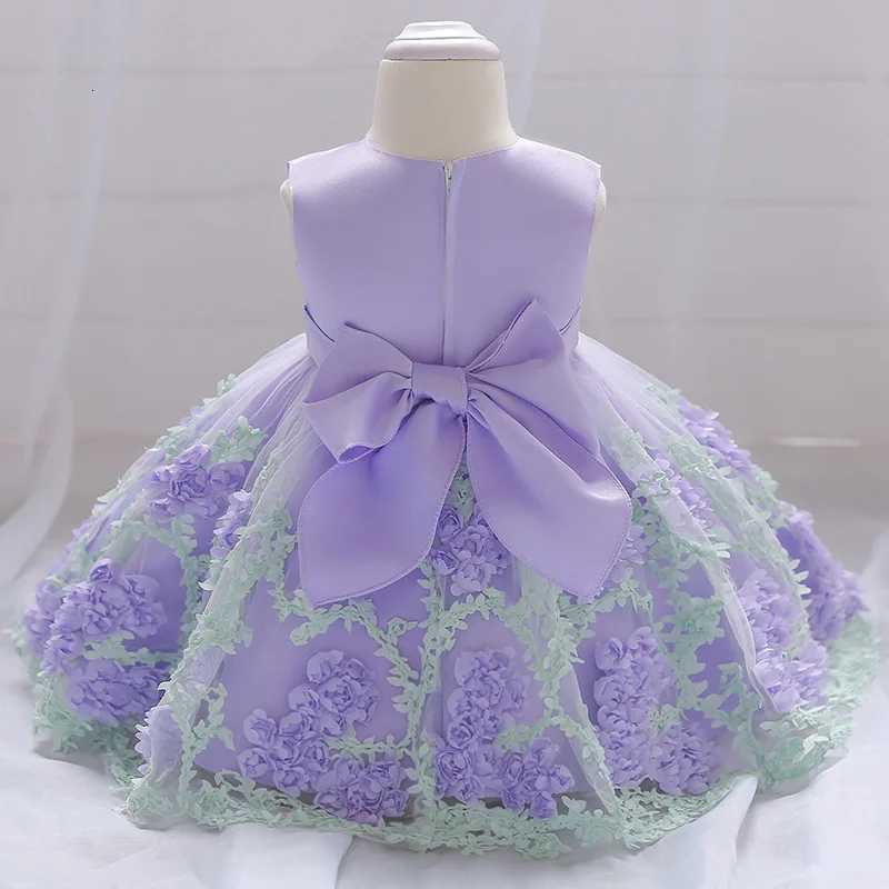 2024 Summer Baby Girl Dress Princess Party Dress Christening Kids Clothes 1 Year Birthday Party Wedding 3-24 Months Dresses Z250904