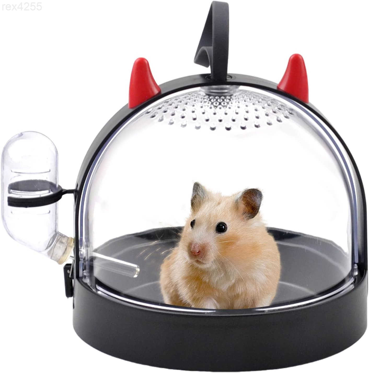 Cage Travel Bag High Permeability Hamster Travel Carrier with Water Bottle Small Pet Hamster Travel Carrier Cage for Hamster Gerbils Mice Guinea PiW25