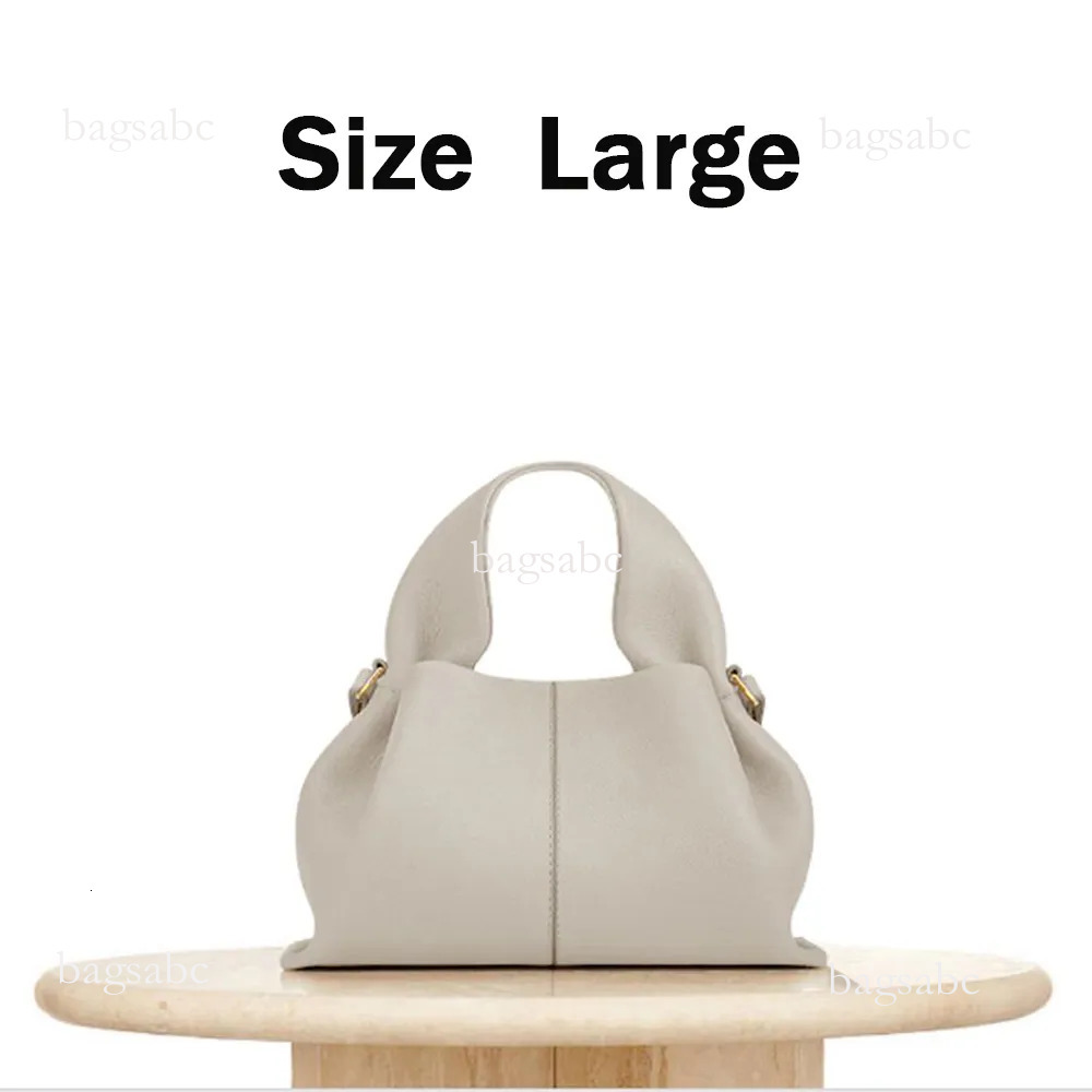 2025 AAAA Genuine Half Moon Cyme Smooth Shoulder Tote Fashion Tonca Bag Purse Textured Leather Polennely Bag Cyme Tote Bag Underarm High Qualtiy 98C