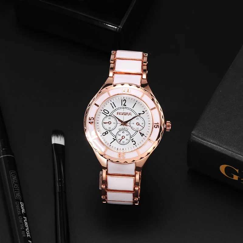Wen Watches Rose Gold White Quartz Steel Watch Mujer Elegant Design Clock Ladies Wristwatch Bayan Kol Saati Feminino Reloj X250904