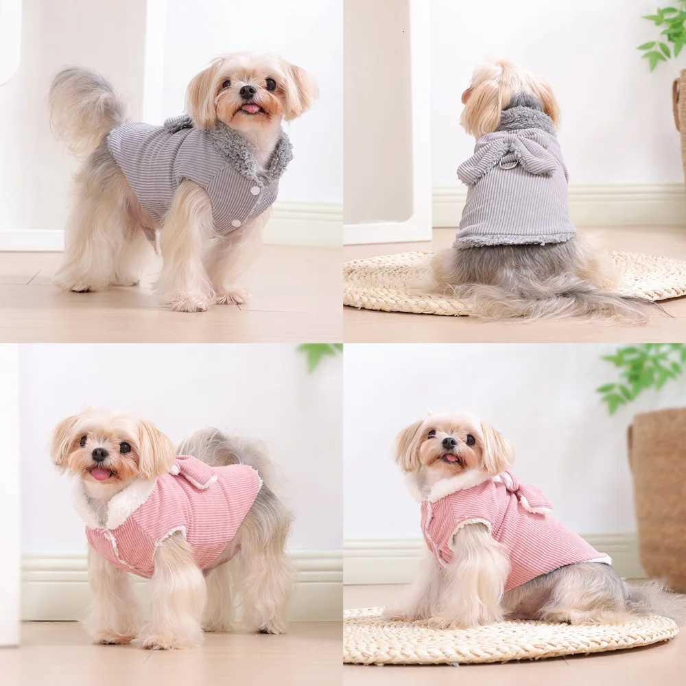 Pet Dog Coat Vest For Small Medium Dogs Cat Winter Warm Puppy Clothing With Dring Cute Bow Kitten Costume Yorkshire Pug Outfits W250904