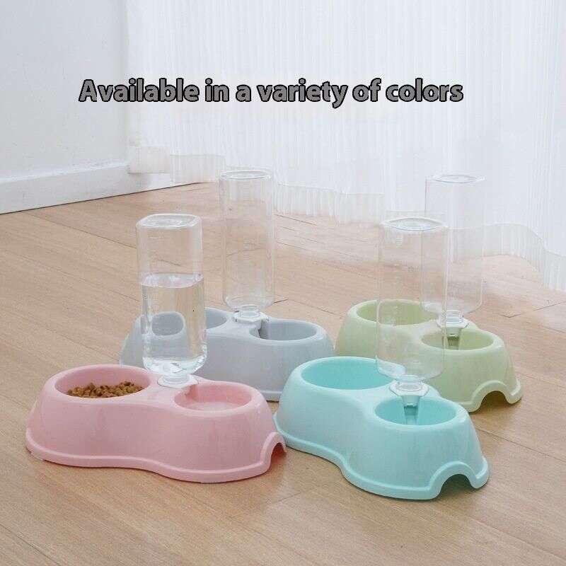 famous brand Havoins Double Plastic Drinking Pot Automatic Water Dispenser Cat Pet Bowl