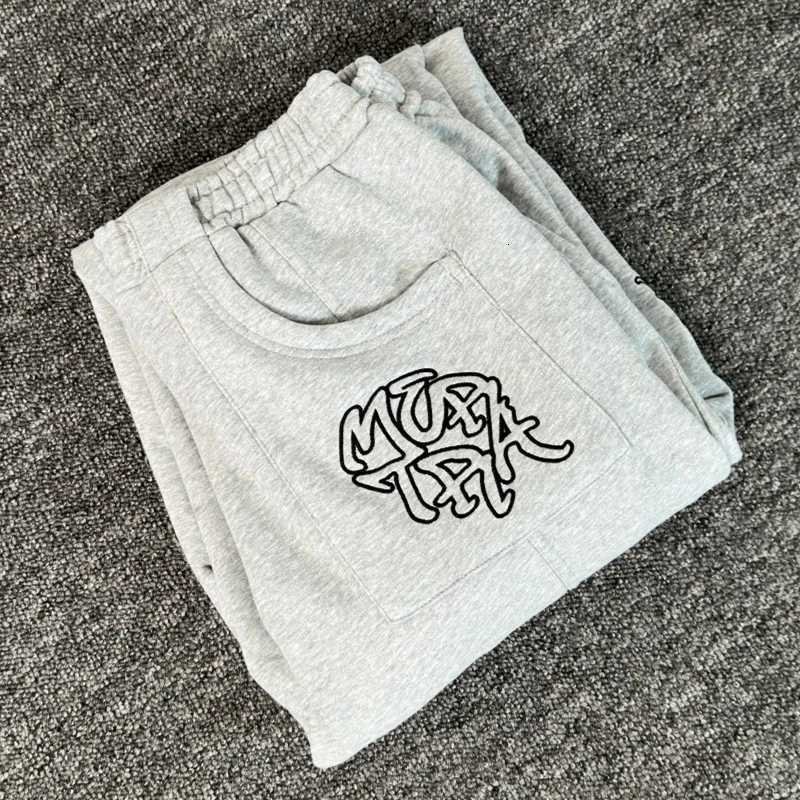 Patchwork Mertra Embroidery Pants Men Women High Quality Trousers Jogger Drawstring SweatpantsXJ250904