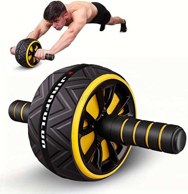 Ab Roller Wheel Core Chest Muscle Training Wheel Abs Workout Equipment Fitness Equipment for Home Gym Wider Ab Machine with Knee Pad Accessories W2509