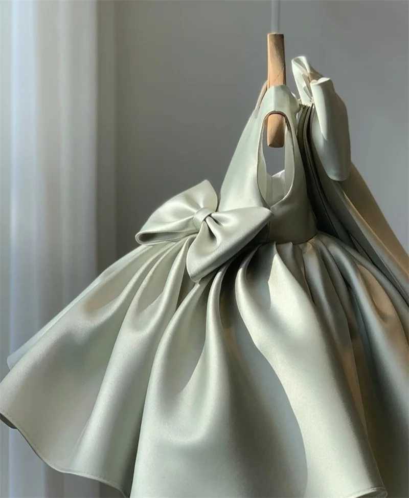 Girls Big Bow Princess Dresses Kids Sweet Tutu Baby Birthday Party Christening Gown Ball Children Baptism Clothes Vestidos Z250904