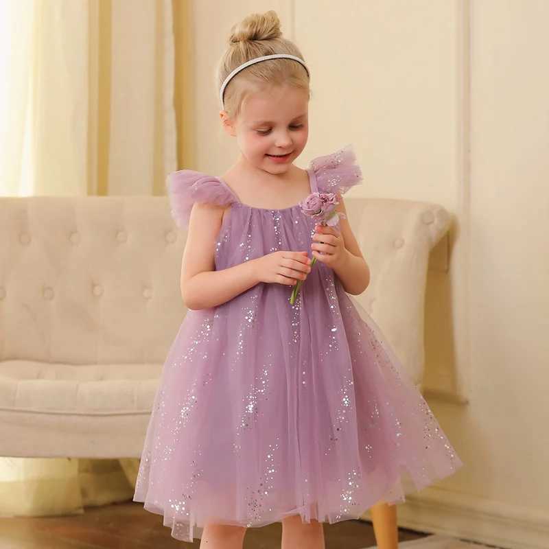 Baby Girl Dress Soild Tulle Tutu Vestidos For 1-5Y Kids Birthday Party Princess Set Infant Summer Sweet Girl Costumes Z250904
