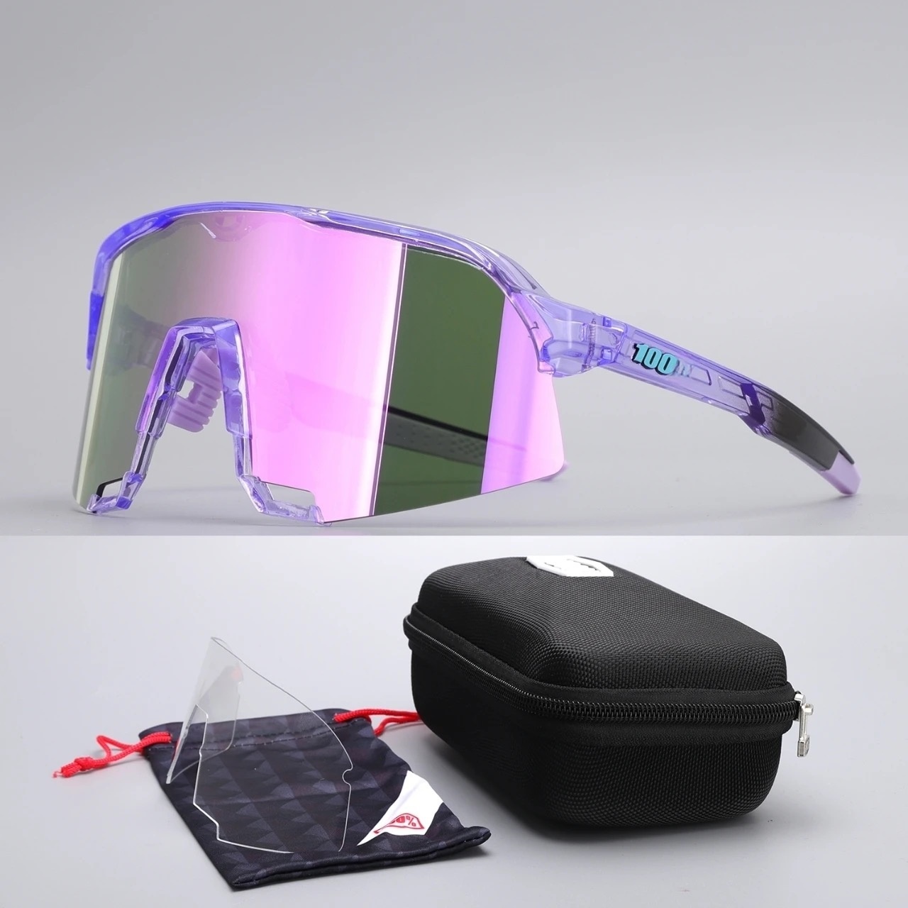 100 Sunglasses Sports Designer sunglasses For men Outdoor Bicycle Goggles Polarized Tr90 Photochromic glasses Running Sport gafas de sol Men Riding Sun Glasses
