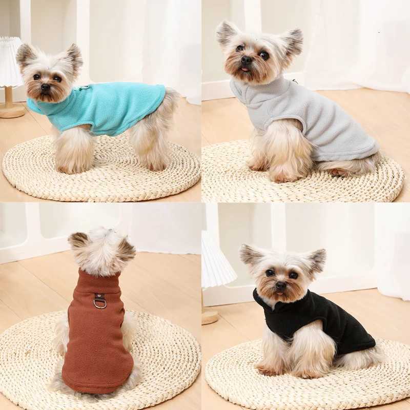 Fleece Dog Clothes Autumn Winter Warm Coat et For Small Medium Dogs Cat Chihuahua Vest With Dring Puppy Sweater Pet Costume W250904