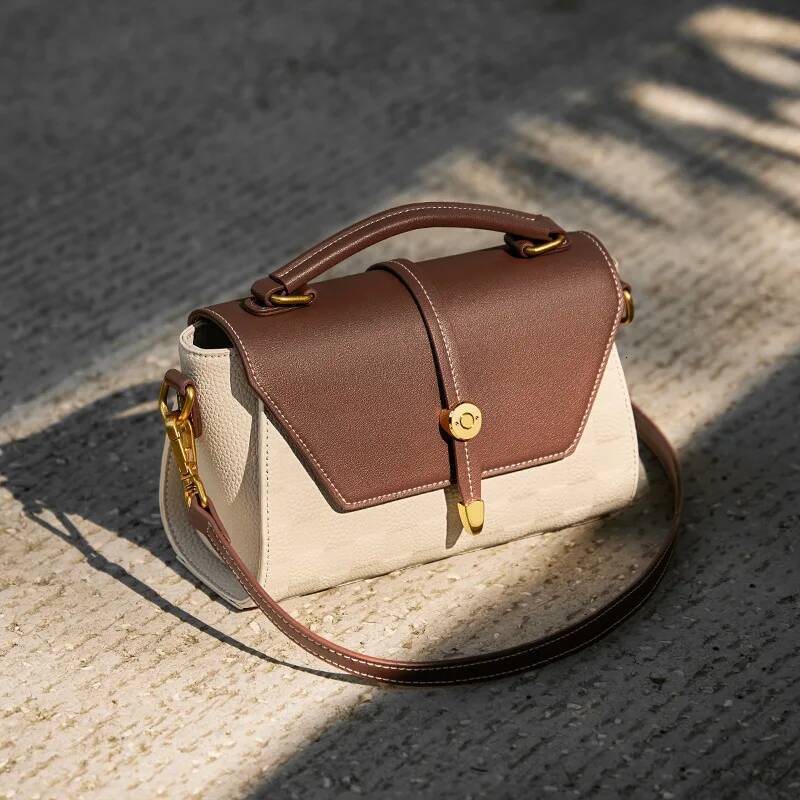 Women's 2025 new light handbag Qixi gift leather crossbody women's bag