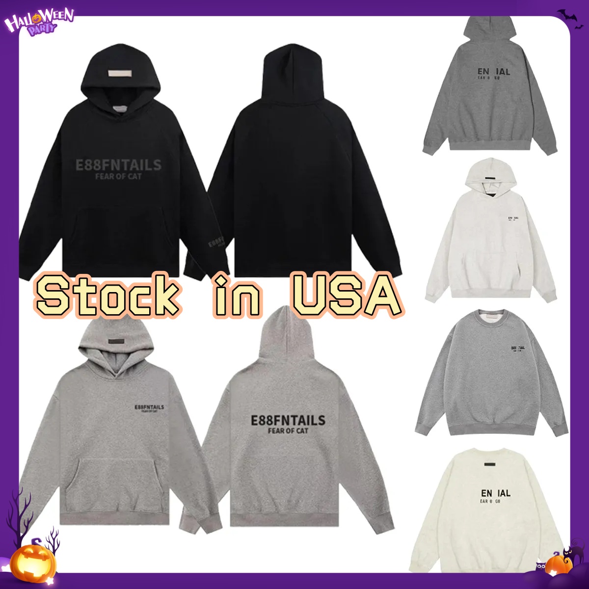 Essantials Hoodie Fashion Mens 3D Silicon Hoodies Essentialsas Skateboard Hip Hop Oversize High Street Streetwear Hooded Sweatshirt Couples Clothing Size S-XL DH