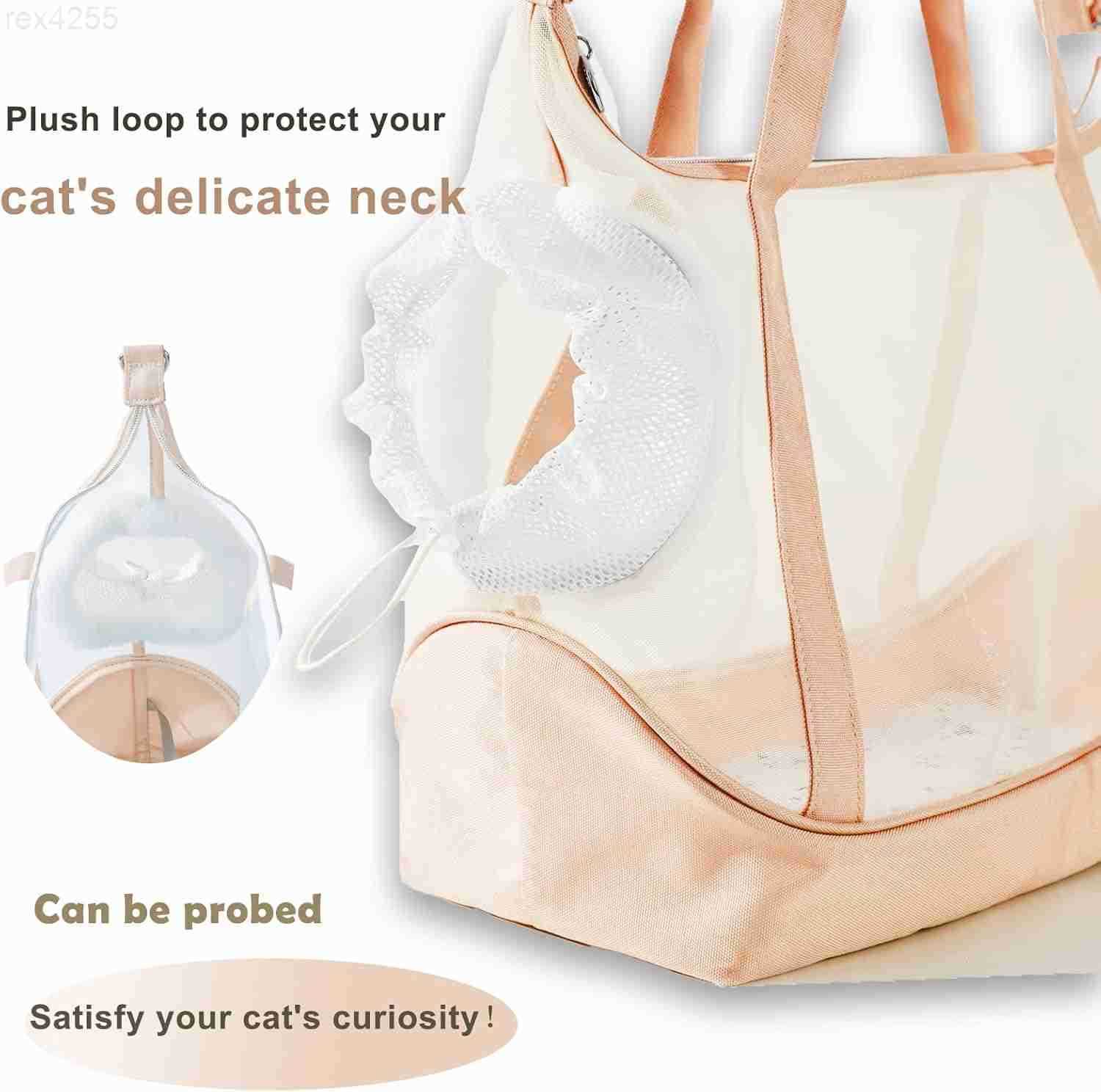 Cat Sling CarrierMesh Cat Carrier Pouch Lightweight Breathable Dog BagSoft Pet Purse Adjustable Window 2in1 Shoulder Strap for Small CatsDogs 311lbs B