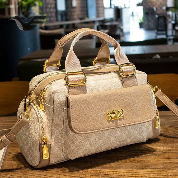 Feiyan Free Shipping New Designer Bag Luxury Shopping Bag Boston Women's Bag Genuine Leather Handbag Pillow Bag Fashion Versatile Handbag Shoulde