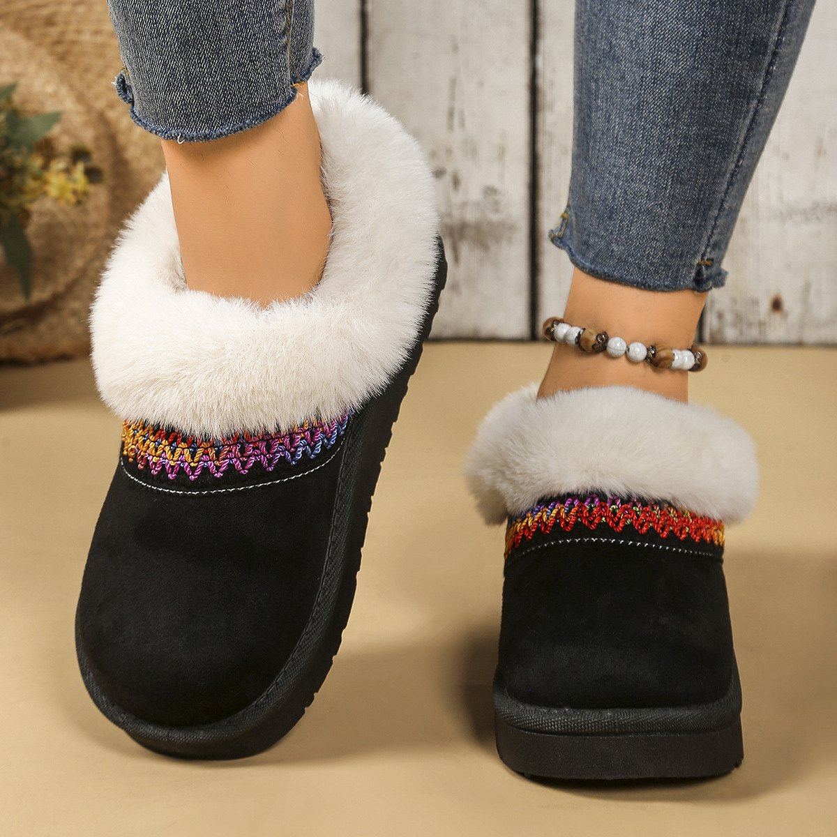 Free shipping designer Boots Large size snow boots women winter new style with plush women shoes warm boots cotton shoes Lightweight easy to wear
