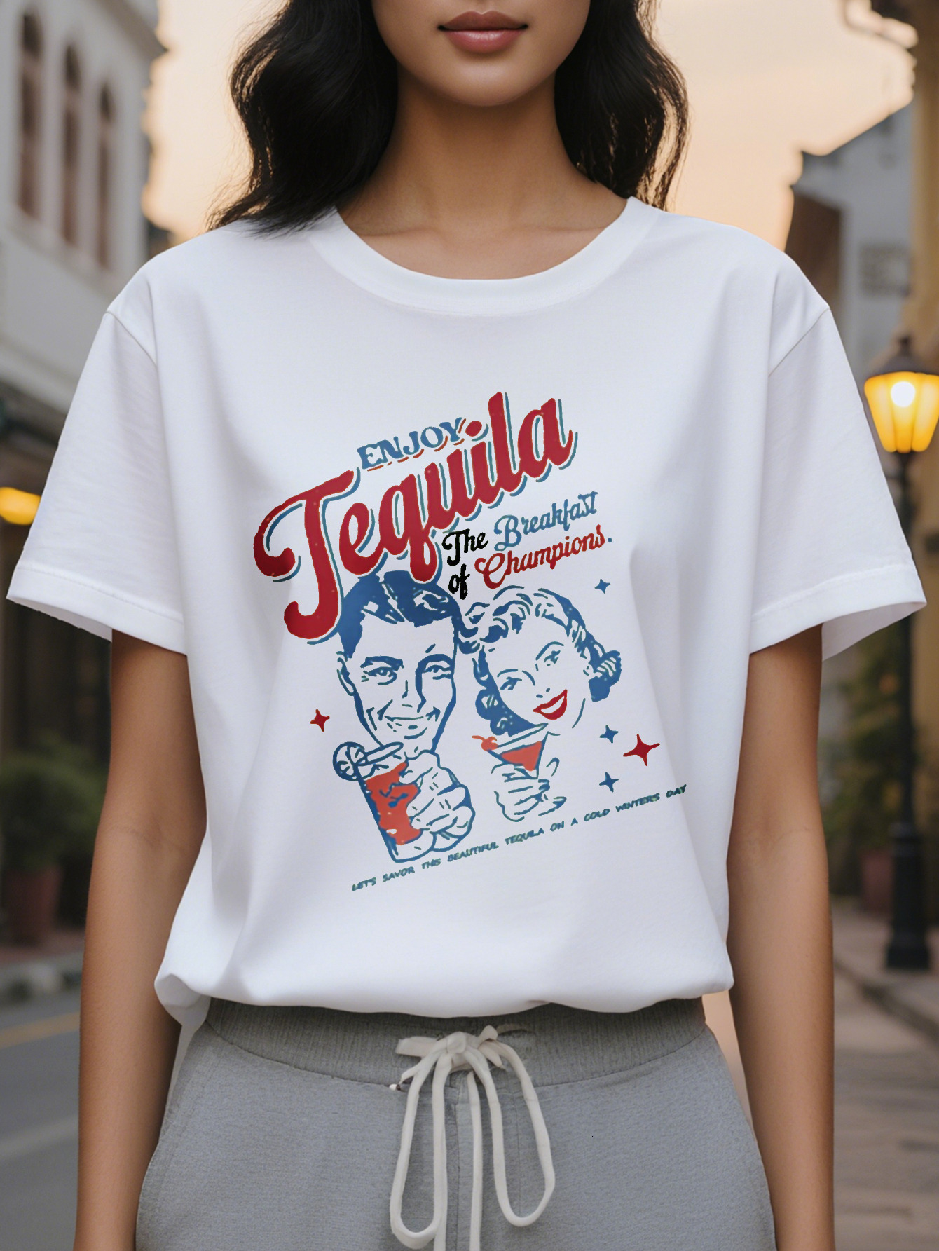 Women's Slim Fit Short Sleeve T-Shirt Bright Orange Round Neck Casual Top Spring Summer Cotton Washable