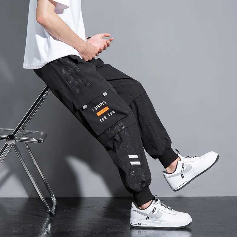 Big Size Cargo Pants Men Summer Loose Sweatpants Ice Silk Sport Jogger Trouser Male Stretch Large Plus 10XL 6xl 7xl 8xl 9xl 52XJ250904