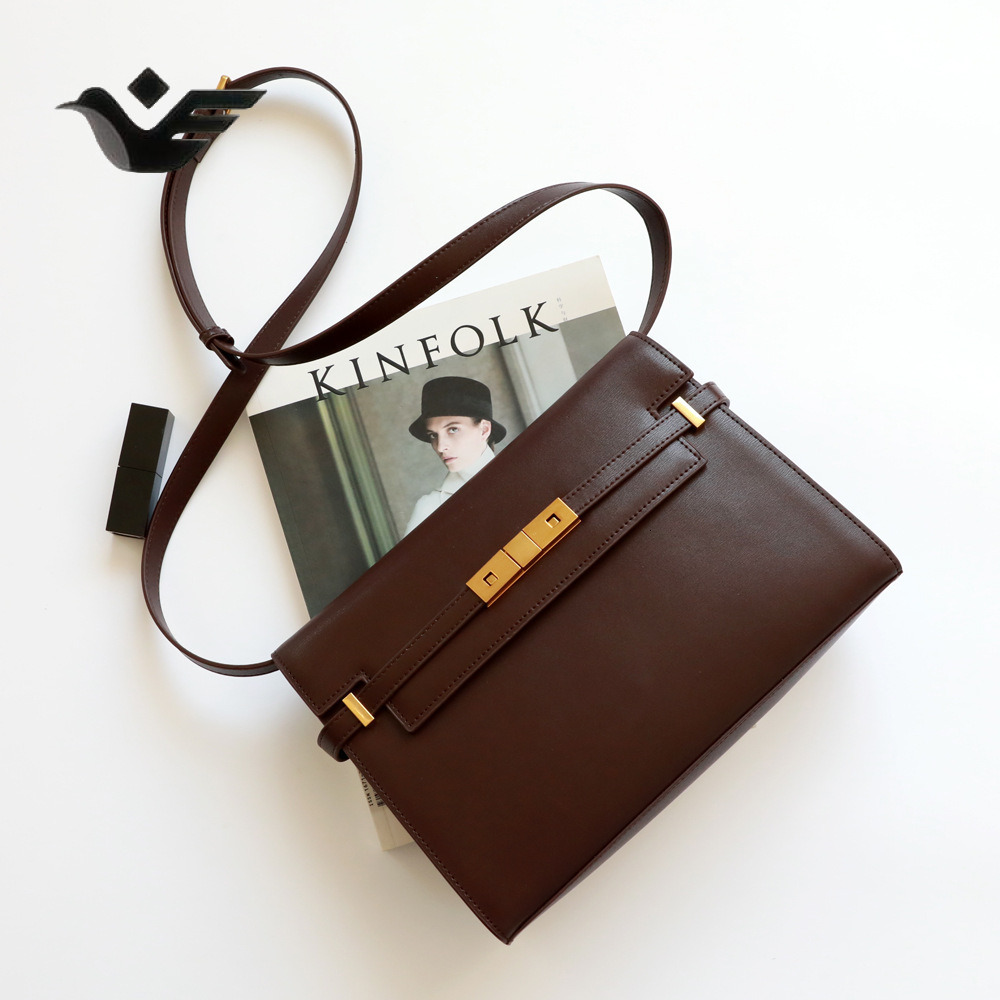 Feiyan Free Shipping New Designer Bag Luxury Shopping Bag Trendy Manhattan Women Bag Genuine Leather Kelly Bag Versatile Messenger Bag Shoulder