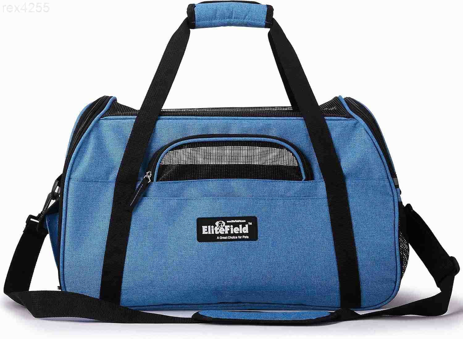 Soft Sided Pet Carrier 3 Year Warranty Airline Approved Multiple Sizes and Colors Available Medium 17 L x 9 W x 12 H Sky BlueW250904