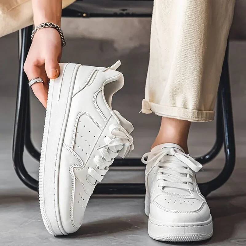 New Men's Sneakers Platform Casual Lace-up Mens Vulcanized Breathable Outdoor Running Shoes Fashion Tenis Masculino ddmysaturn