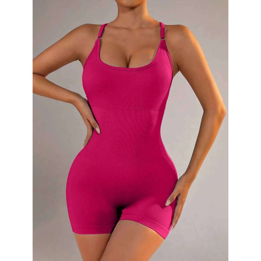 2025 Yoga Sets Gym Jumpsuits Sports Overalls Lycra Active Wear Fiess Clothing Workout Clothes For Women Short Outfits