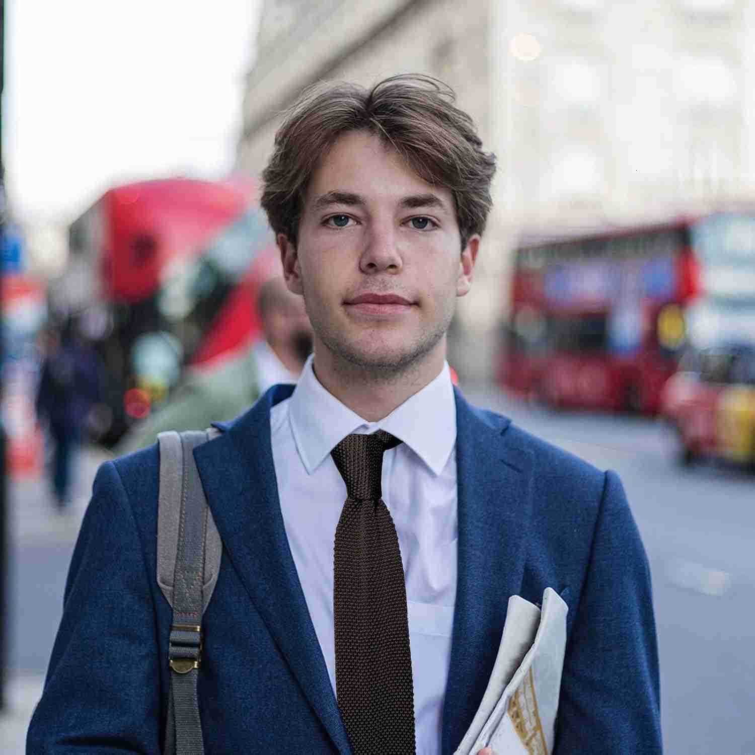 Ties for Men Pure Color 276 Skinny Neck Tie Formal Business Knitted Tie for Daily Wedding PartyW250904