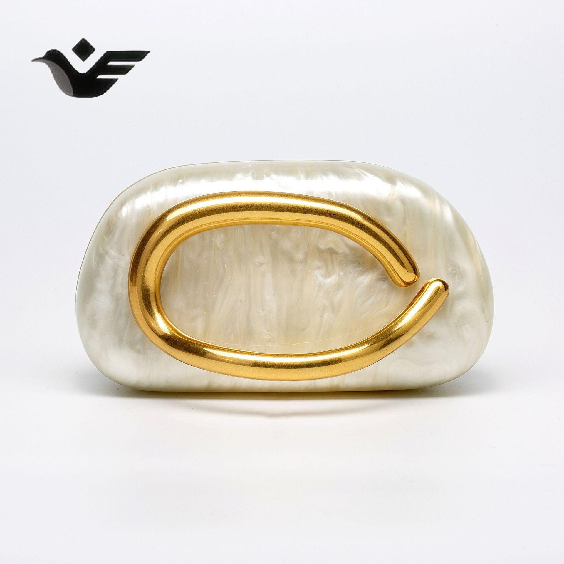 Feiyan Free Shipping New Designer Bag Luxury Shopping Bag Irregular Shell Acrylic Bag Fashion Wedding Evening Clutch