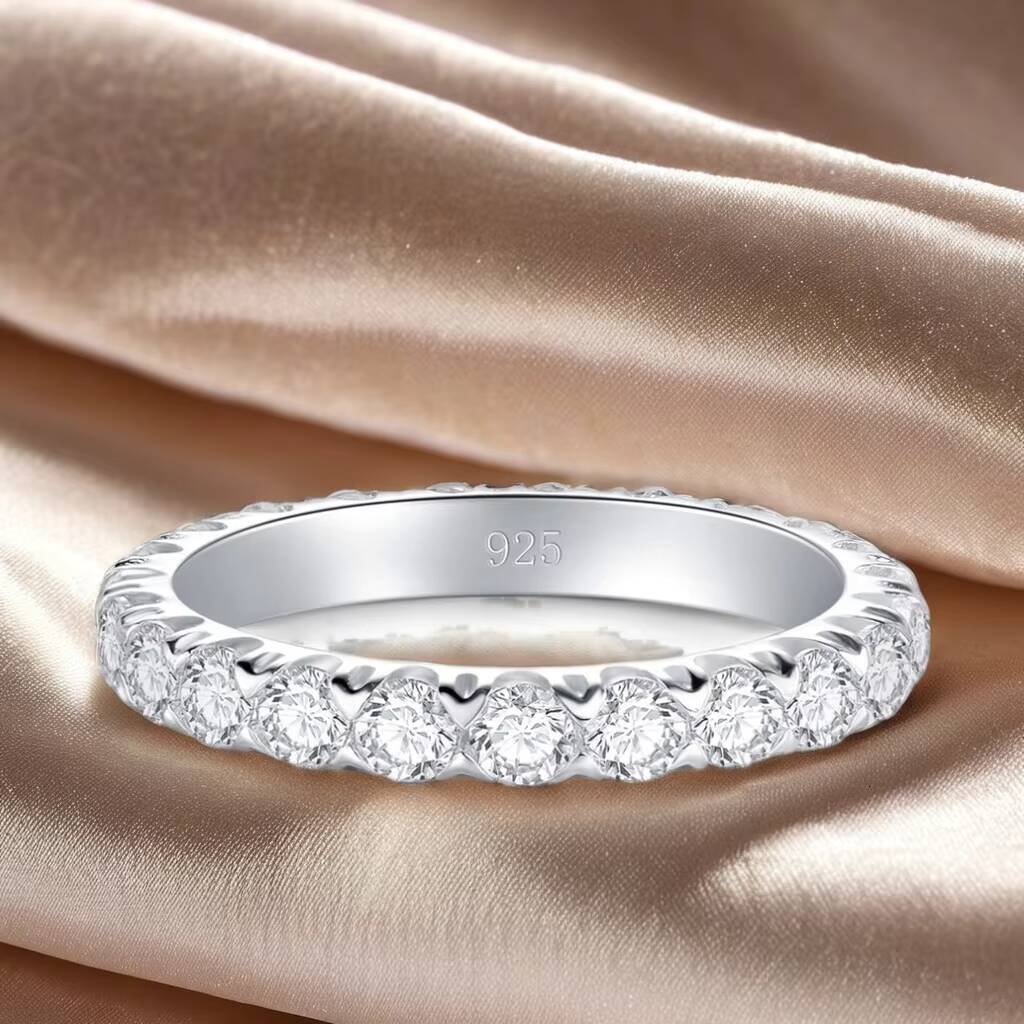 925 Silver Wedding Ring with Cubic Zirconia Womens Engagement Fine Jewelry for Party Gift for Fingers Direct Factory Wholesale
