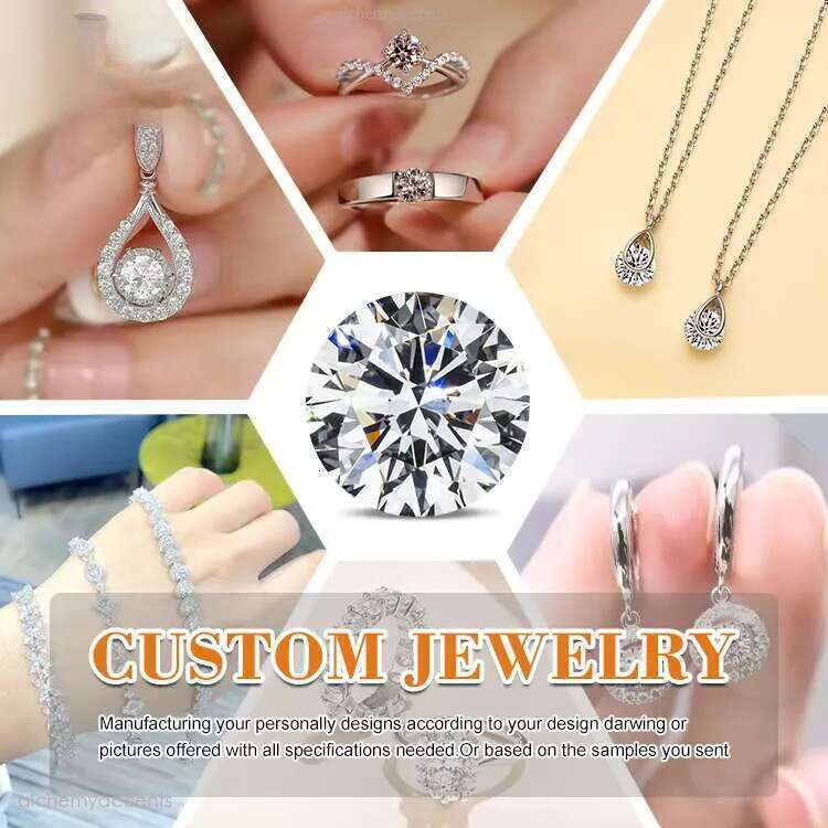 Goldleaf Fine GRA Certified Sier VVS Moissanite Stone Dainty Dia Stud Earrings for Women Romantic