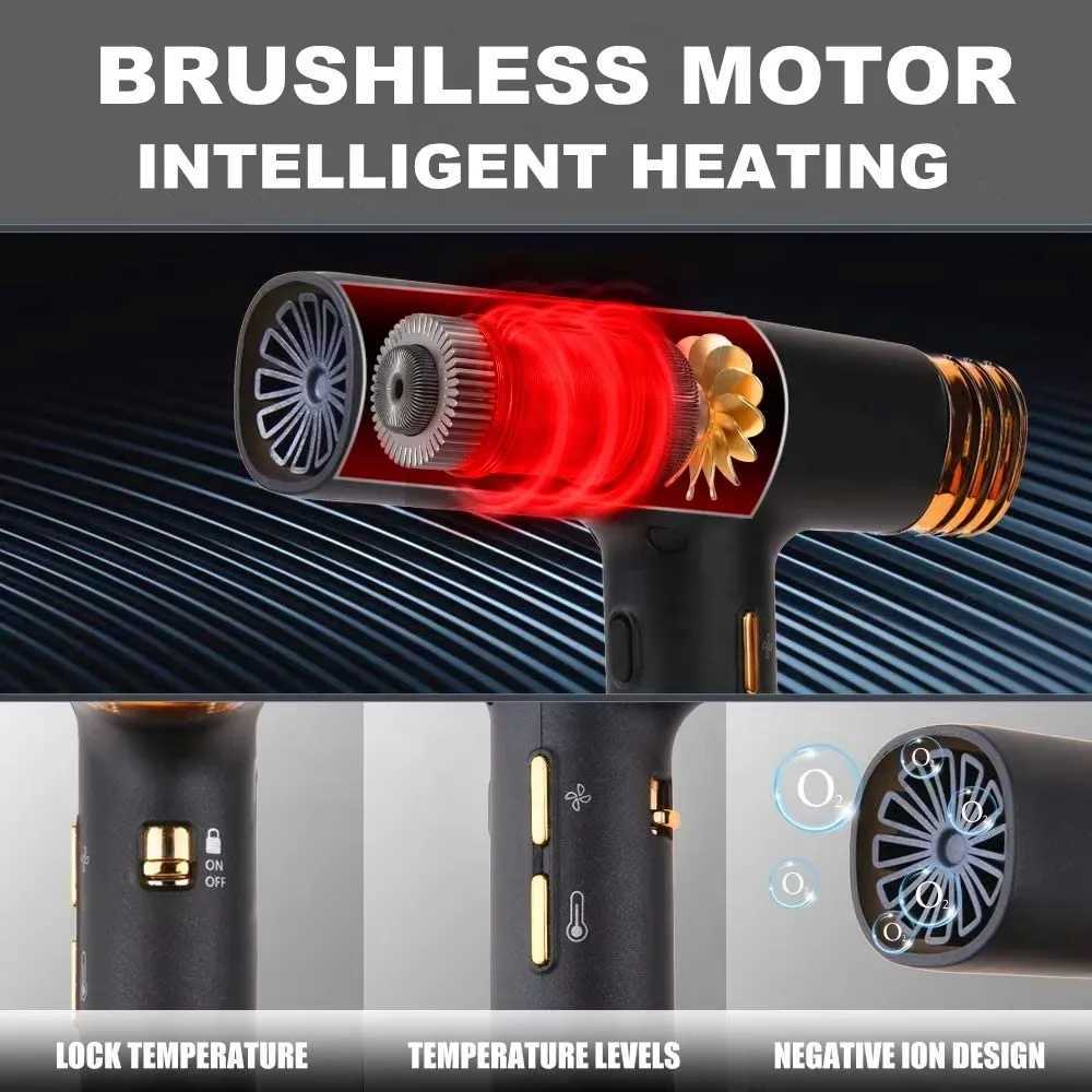 2000W Salon Lightweight Powerful High Speed Professional Super 110000 Rpm High Speed Fast Drying Negative Ionic Hair DryerW250904