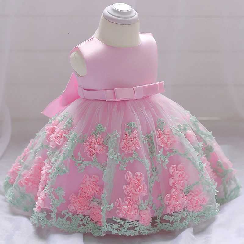 2024 Summer Baby Girl Dress Princess Party Dress Christening Kids Clothes 1 Year Birthday Party Wedding 3-24 Months Dresses Z250904